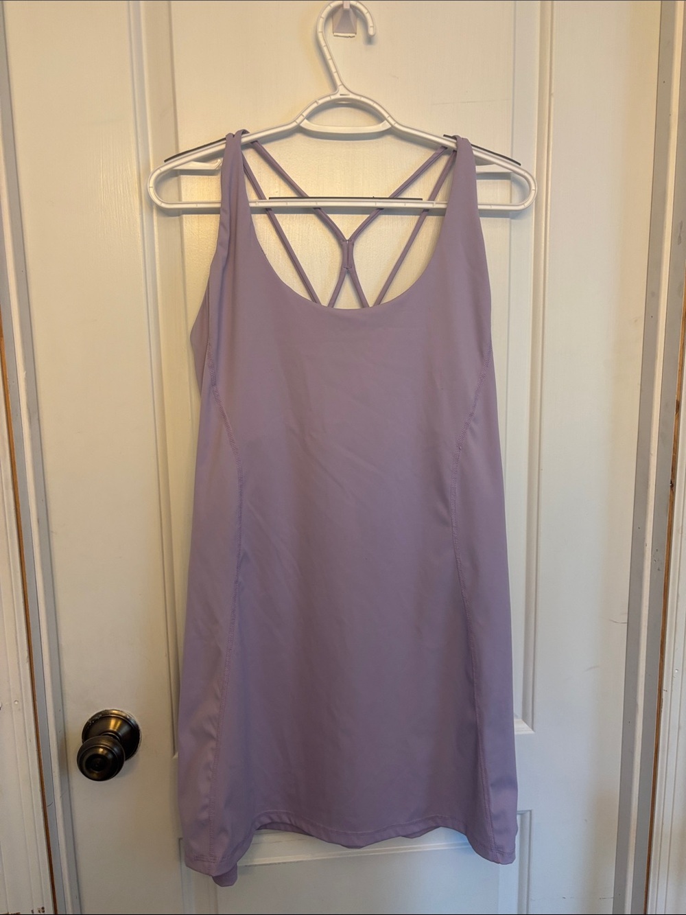 Lavender Strappy Back Athletic Dress